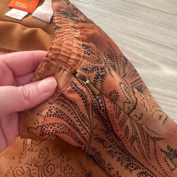 Hearts of Palm Y2K Flowy Skirt - Picture 3 of 4